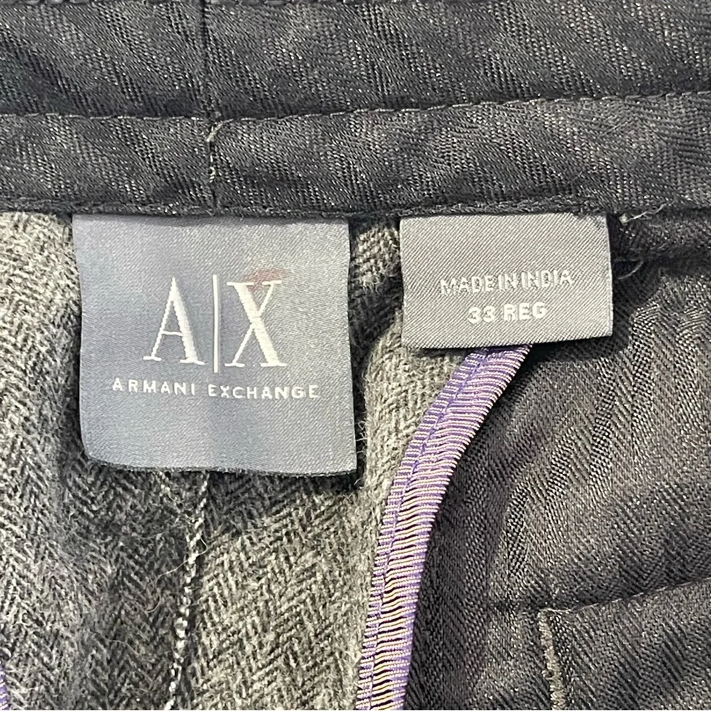 Armani Exchange Mens Pants size 33 Regular Gray Pockets Dress Pants Office
